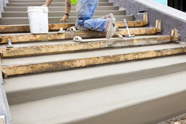 Concrete Steps Pouring in Wheaton