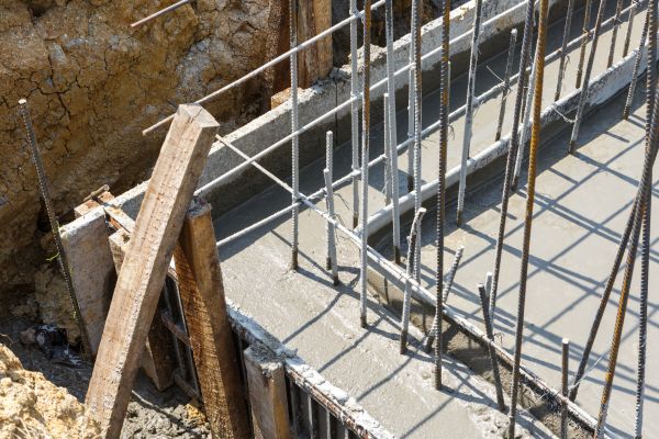 Concrete Footing Pouring in Wheaton