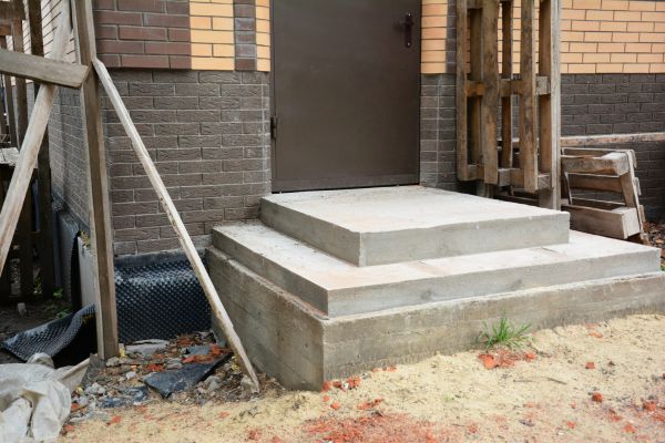 Cement Steps Construction in Wheaton