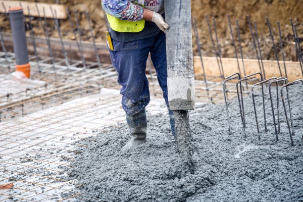 Cabin Foundation Pouring in Wheaton